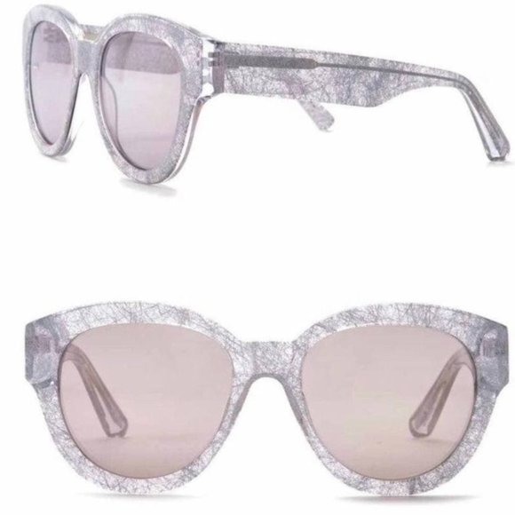 Elizabeth and James Accessories - Elizabeth & James Women's Ice Crystal Round Retro Sunglasses 55mm New